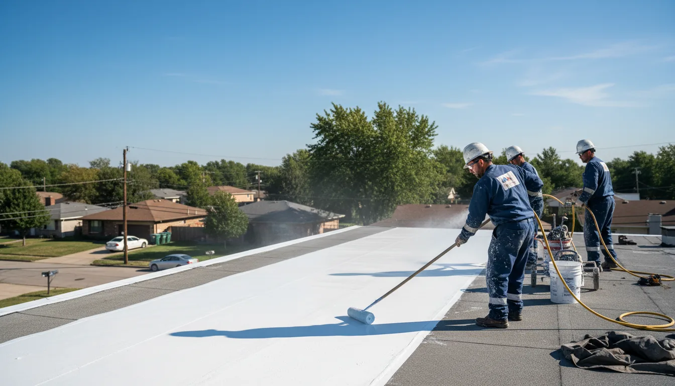 Commercial roof coating in Lake City, MI near me